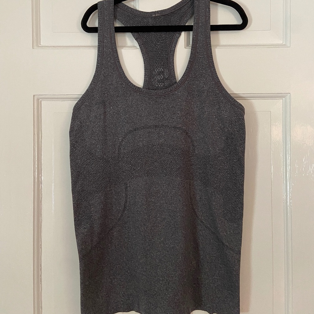 Lululemon X Soulcycle grey tank top